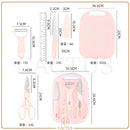CutBox Kit Facas Coloridas – Faca, tesoura, descascador e tábua compactos para o dia a dia