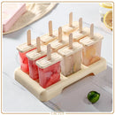 IcePop 8 Moldes Picolé – Forma reutilizável para sorvetes caseiros saudáveis e criativos