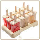 IcePop 8 Moldes Picolé – Forma reutilizável para sorvetes caseiros saudáveis e criativos