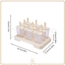 IcePop 8 Moldes Picolé – Forma reutilizável para sorvetes caseiros saudáveis e criativos