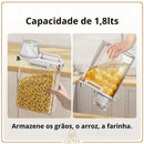 Pote Hermético MultiDose – Dispenser com Copo Medidor e Bico Dosador para Grãos e Cereais