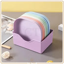 Pratinhos Color Joy – Pratos Plásticos Reutilizáveis para Lanches e Mise en Place