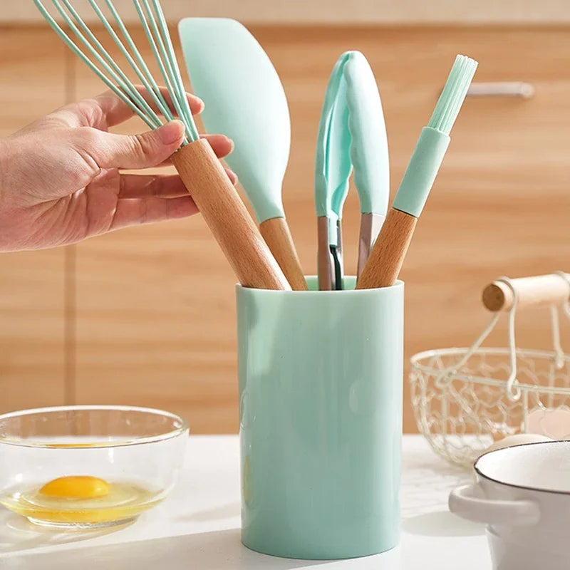 Kit de Utensílios em Silicone - 12 Peças