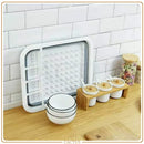 StackDry Escorredor Plástico Empilhável – Organiza pratos, copos e talheres na cozinha com drenagem rápida