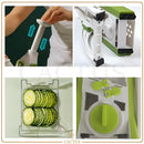 VeggiePro – Cortador Manual Multifuncional para Legumes, Verduras e Frutas em Inox